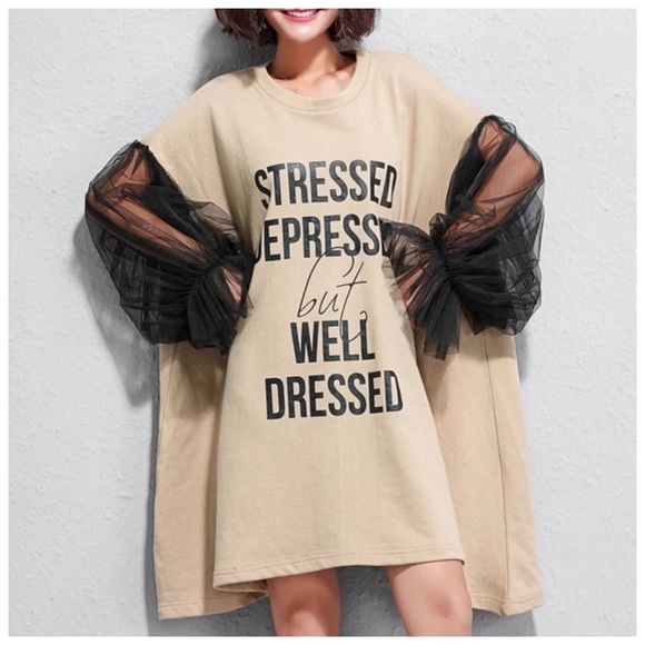 The FRIZELLE Oversize Tulle Tunic Top - Picture 2 of 6